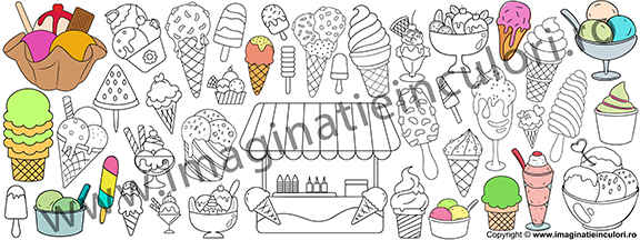 Banner de Colorat Înghețată [4]