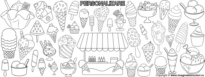 Banner de Colorat Înghețată [6]