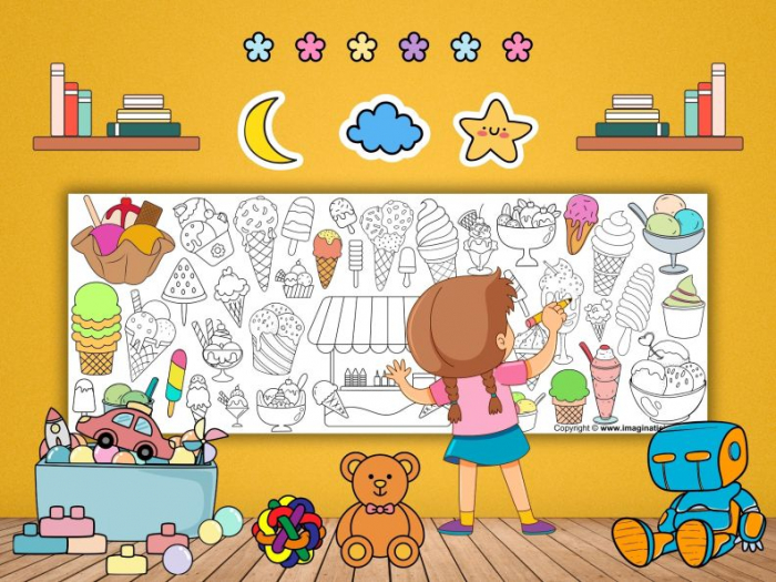 Banner de Colorat Înghețată [3]