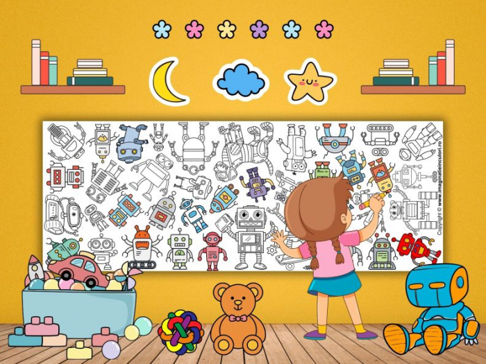 Banner de Colorat Roboți [3]