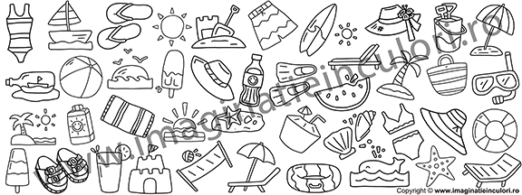 Banner de Colorat Vacanța De Vară [5]