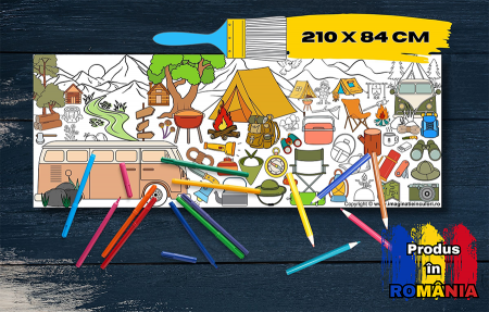 Produse - Banner de Colorat Camping
