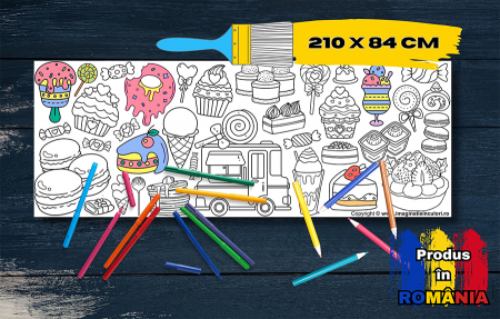 Produse - Banner de Colorat Desert Delicios