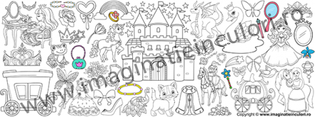 Banner de Colorat Lumea Prințeselor [3]