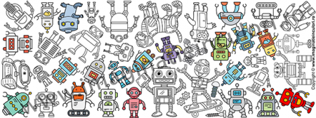 Banner de Colorat Roboți [3]