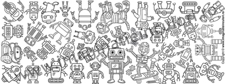 Banner de Colorat Roboți [4]