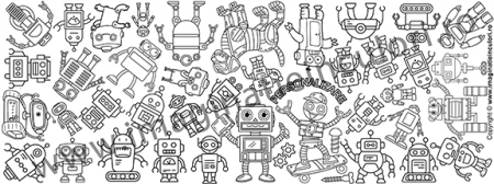 Banner de Colorat Roboți [5]