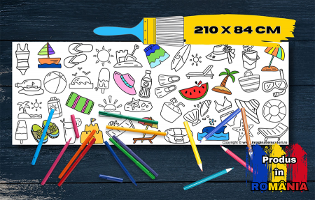Produse - Banner de Colorat Vacanța De Vară