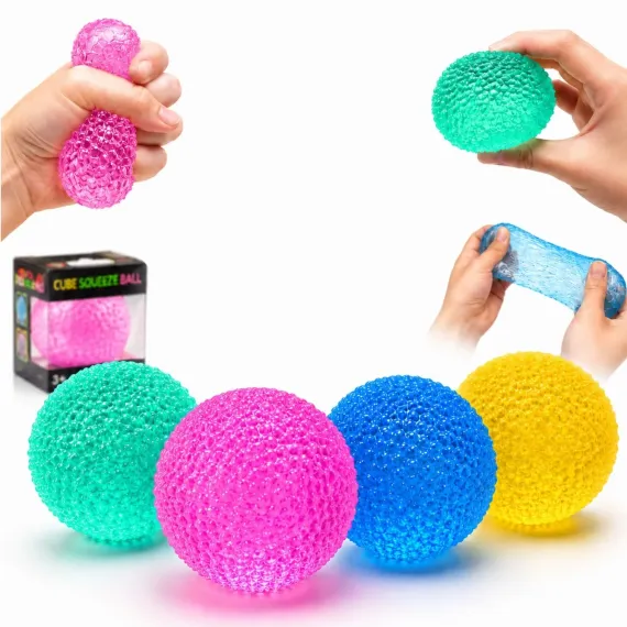 Jucarii diverse - Minge Antistres Squishy Glitter 6.5cm