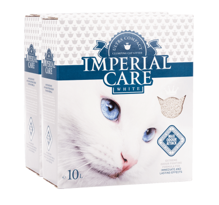 Imperial Care White - imperial-care-nisip-pisici-antimiros-pachet-2x10-litri