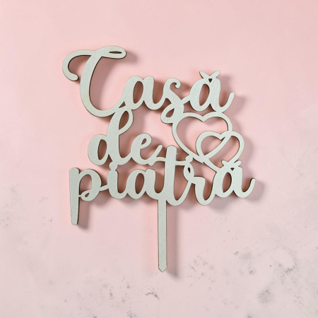 Accesorii - Topper din Lemn „Casa de Piatră”