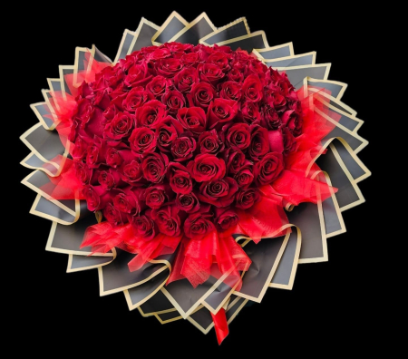 101 Trandafiri Naturali - Buchet Premium Lux – 101 Trandafiri Roșii