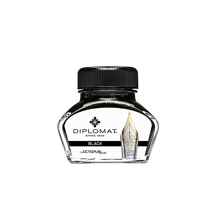 Calimara cu cerneala Diplomat Octopus, 30 ml - negru [2]