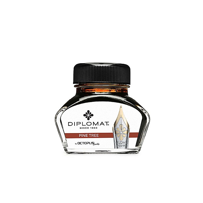 Calimara cu cerneala Diplomat Octopus, 30 ml - maro pin [2]