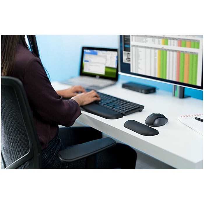 Suport ergonomic Kensington ErgoSoft, pentru incheietura mainii, pentru tastatura standard, negru [2]