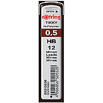 Mine creion mecanic Rotring 0.5 mm HB, 12 buc/etui