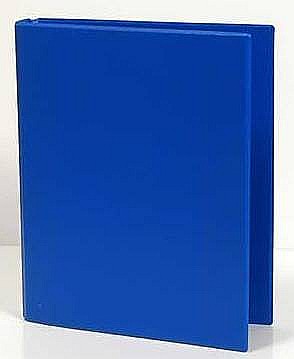 Caiete mecanice - Caiet mecanic 2 inele - D25mm, coperti carton plastifiat PVC, A5, AURORA - albastru
