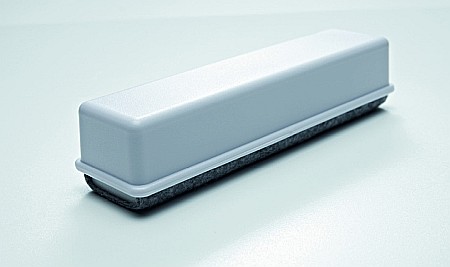 Sisteme de afisare - Burete magnetic extra strong, pentru table de sticla, din pasla alba, SMIT