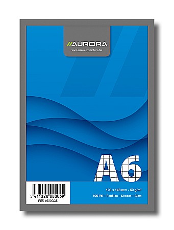 Bloc notes-uri - Blocnotes capsat, A6, 100 file - 60g/mp, microperforatii, AURORA Office - matematica