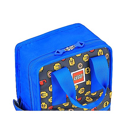 Genti, rucsacuri - Rucsac Casual LEGO Tribini Fun Small - design Heads and Cup - albastru