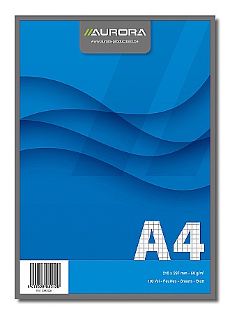 Bloc notes-uri - Blocnotes capsat, A4, 100 file - 60g/mp, microperforatii, AURORA Office - dictando