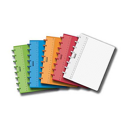 Produse din hartie - Caiet A5, 72 file - 90g/mp, coperta PP transparent color, AURORA Adoc - matematica