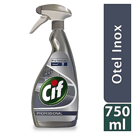 Produse igiena si curatenie - Detergent inox si sticla spray Cif Profesional 750ml