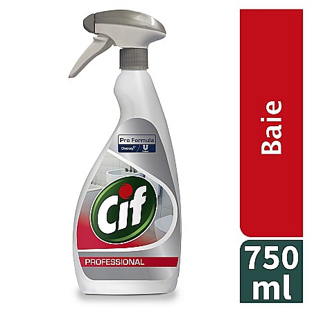 Detergenti baie - Detergent detartrant baie spray Cif Profesional Washroom 2in1 750ml
