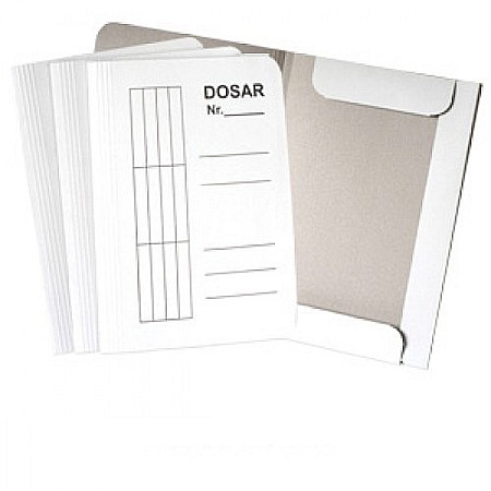 Dosar carton alb duplex 230g, plic