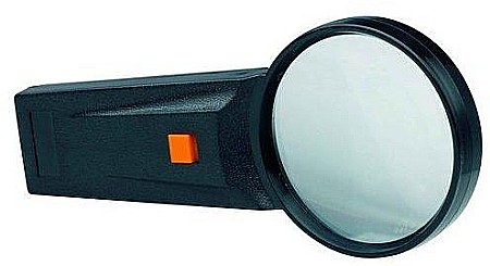 Elastice & Buretiere - Lupa D- 75mm, cu lumina, 4x, ALCO - forma rotunda