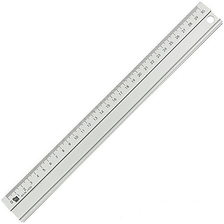 Rigle - Rigla din aluminiu, 30cm, ALCO