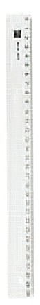 Rigla din plastic transparent, 30cm, ALCO