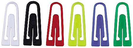 Agrafe si accesorii - Agrafe din plastic, 100/cutie, ALCO - asortate