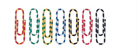 Agrafe si accesorii - Agrafe colorate 50 mm, 100/cutie, ALCO Zebra - asortate
