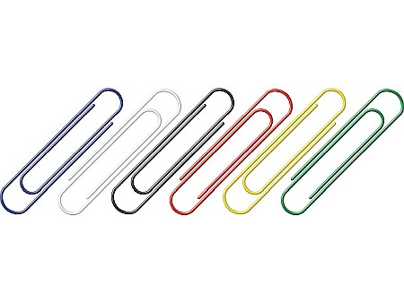 Agrafe si accesorii - Agrafe colorate 50 mm, 100/cutie, ALCO - asortate
