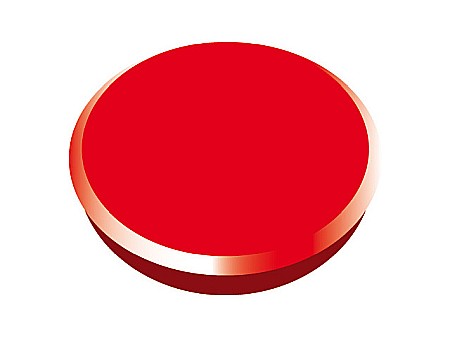 Sisteme de afisare - Magneti 24mm, 10/cutie, ALCO - rosu