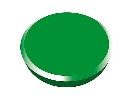 Accesorii pentru table magnetice - Magneti 24mm, 10/cutie, ALCO - verde