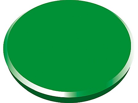 Accesorii pentru table magnetice - Magneti 32mm, 10/cutie, ALCO - verde