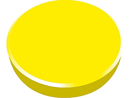 Accesorii pentru table magnetice - Magneti 38mm, strong, 10/cutie, ALCO - galben
