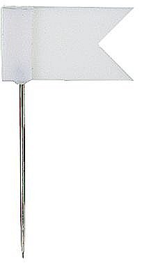 Agrafe si accesorii - Stegulete colorate, 20/cutie, ALCO - alb