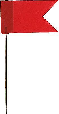 Agrafe si accesorii - Stegulete colorate, 20/cutie, ALCO - rosu