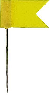 Agrafe si accesorii - Stegulete colorate, 20/cutie, ALCO - galben
