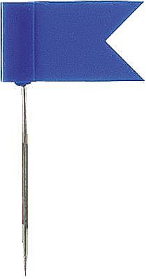 Agrafe si accesorii - Stegulete colorate, 20/cutie, ALCO - albastru