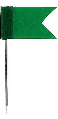 Agrafe si accesorii - Stegulete colorate, 20/cutie, ALCO - verde