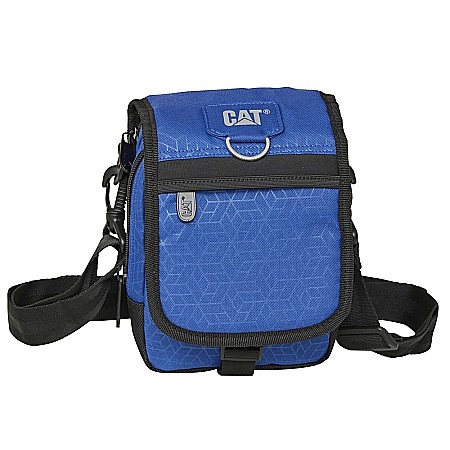 Genti, rucsacuri - Geanta tableta CATERPILLAR Millennial Classic - Ronald, material 600D HD polyester - negru/bleumarin