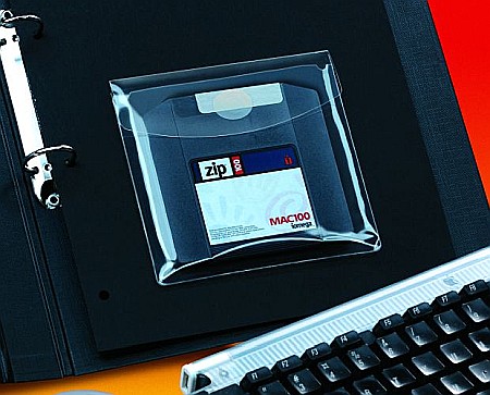 Produse din hartie - Buzunar autoadeziv cu clapa pentru CD/DVD, 126 x 126mm, 6/set, PROBECO