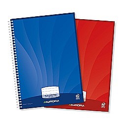 Produse din hartie - Caiet cu spirala, A5, 50 file - 90g/mp, coperti carton, AURORA Mano - dictando