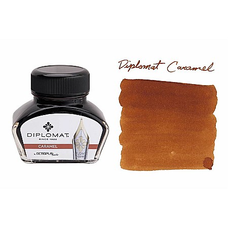 Calimara cerneala - Calimara cu cerneala Diplomat Octopus, 30 ml - maro caramel