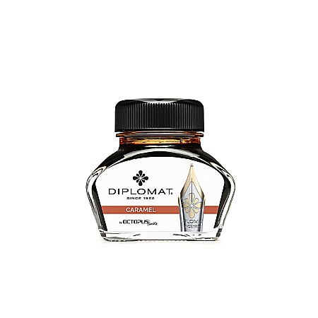 Calimara cu cerneala Diplomat Octopus, 30 ml - maro caramel [1]
