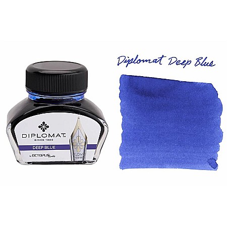 Calimara cerneala - Calimara cu cerneala Diplomat Octopus, 30 ml - albastru ultra marin